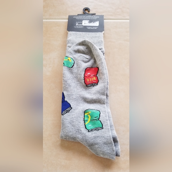 Happy Threads Mens Crew Socks - Picture 2 of 3